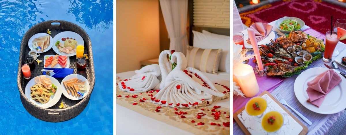 免費贈送漂浮早餐一次/私人泳池別墅自由享樂→120分鐘傳統巴里式按摩→Pantai Pandawa藍色公路→ Pandawa 海灘俱樂部下午茶→儀式感滿滿 浪漫燭光晚餐&泳池鋪花瓣布置