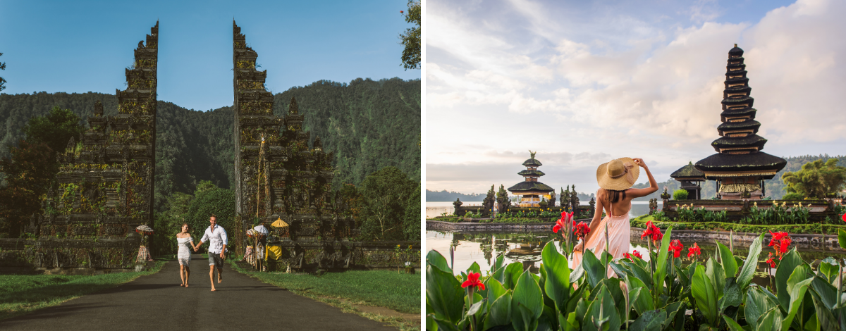 Handara漢達拉善惡門→布拉坦水神廟→亞洲風味餐→ALILA池畔南洋下午茶&無邊際河谷泳池→祕密花園印尼特色餐