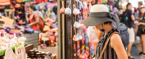 飯店自由享樂→洽圖洽周末市集→泰式按摩120分鐘→建興酒家
